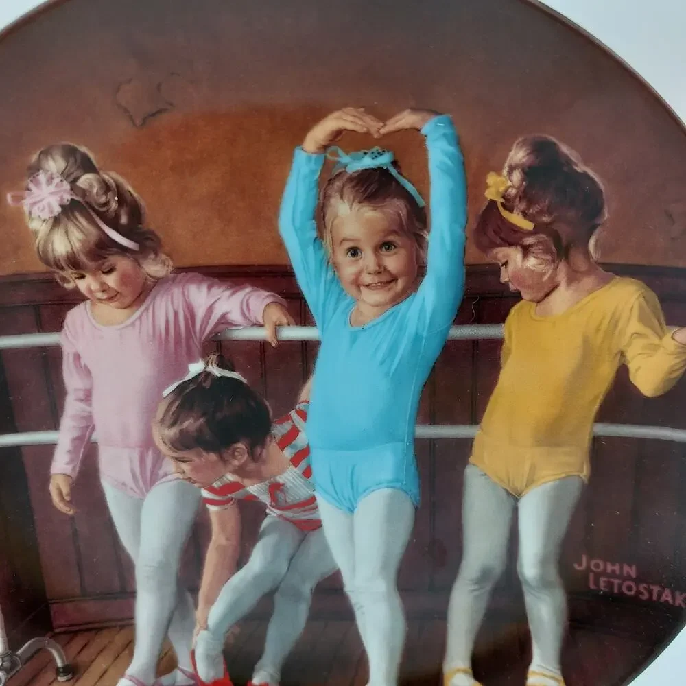 Vintage John Letostak Look At Me Daddy Ernst Collector Plate 1980s Ballet Decor